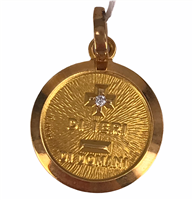 Pendente Unoaerre + Di Ieri - Di Domani in Oro giallo Diamante 0.01 Ct 1AERREGIALLO - 1AERREGIALLO